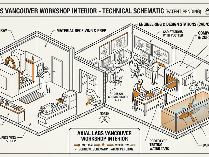 Axial Labs Vancouver workshop cutaway